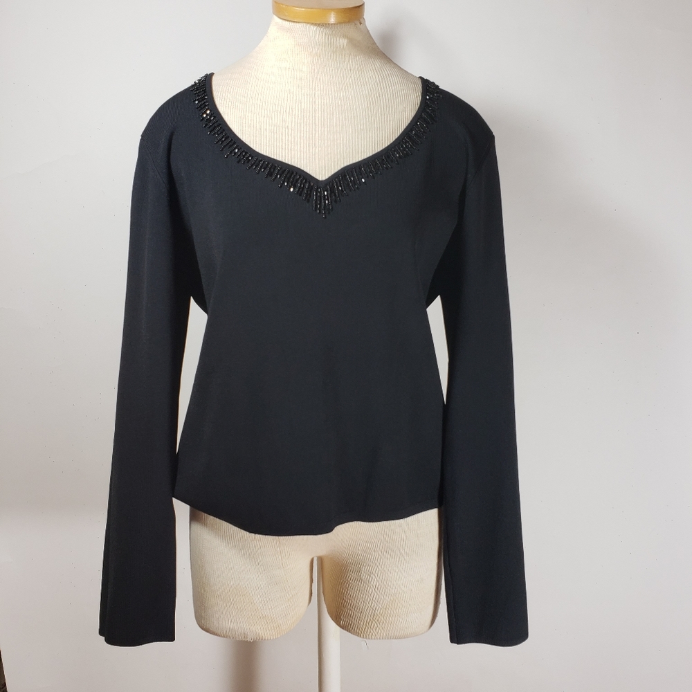 Michelle Nicole beaded sweater Xl nwt